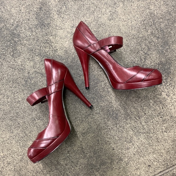Enzo Angiolini platform Heels wine red - Picture 3 of 7
